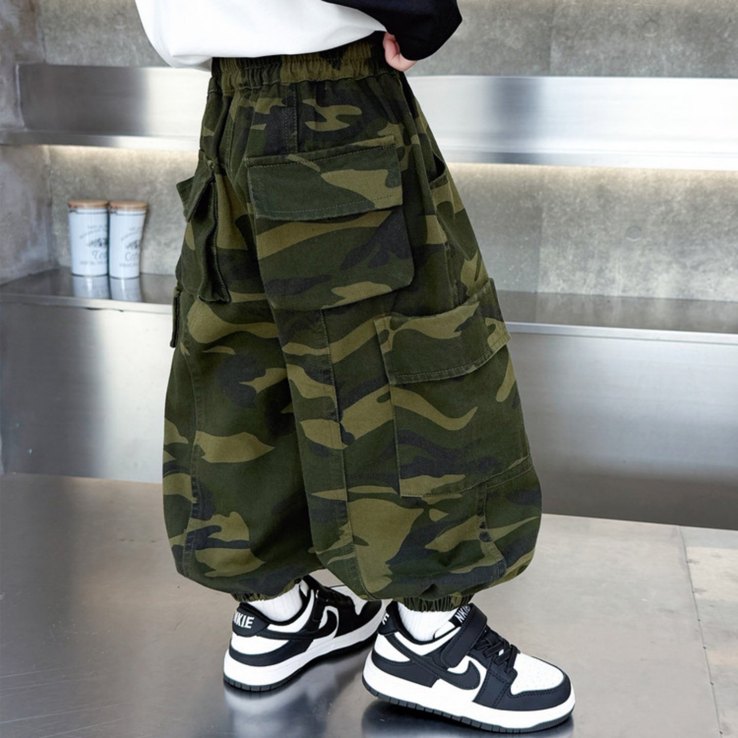 儿童迷彩工装裤春季男2026新款宝宝束脚裤春装小童裤子男孩休闲裤,童装/婴儿装/亲子装,裤子,淘宝优惠券,粉丝福利购,淘宝优惠卷