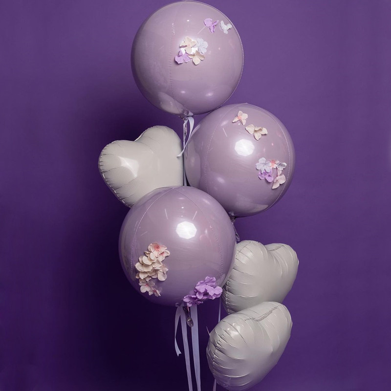 ins纯白色爱心气球生日派对布置情人节求婚表白道具七夕装饰用品