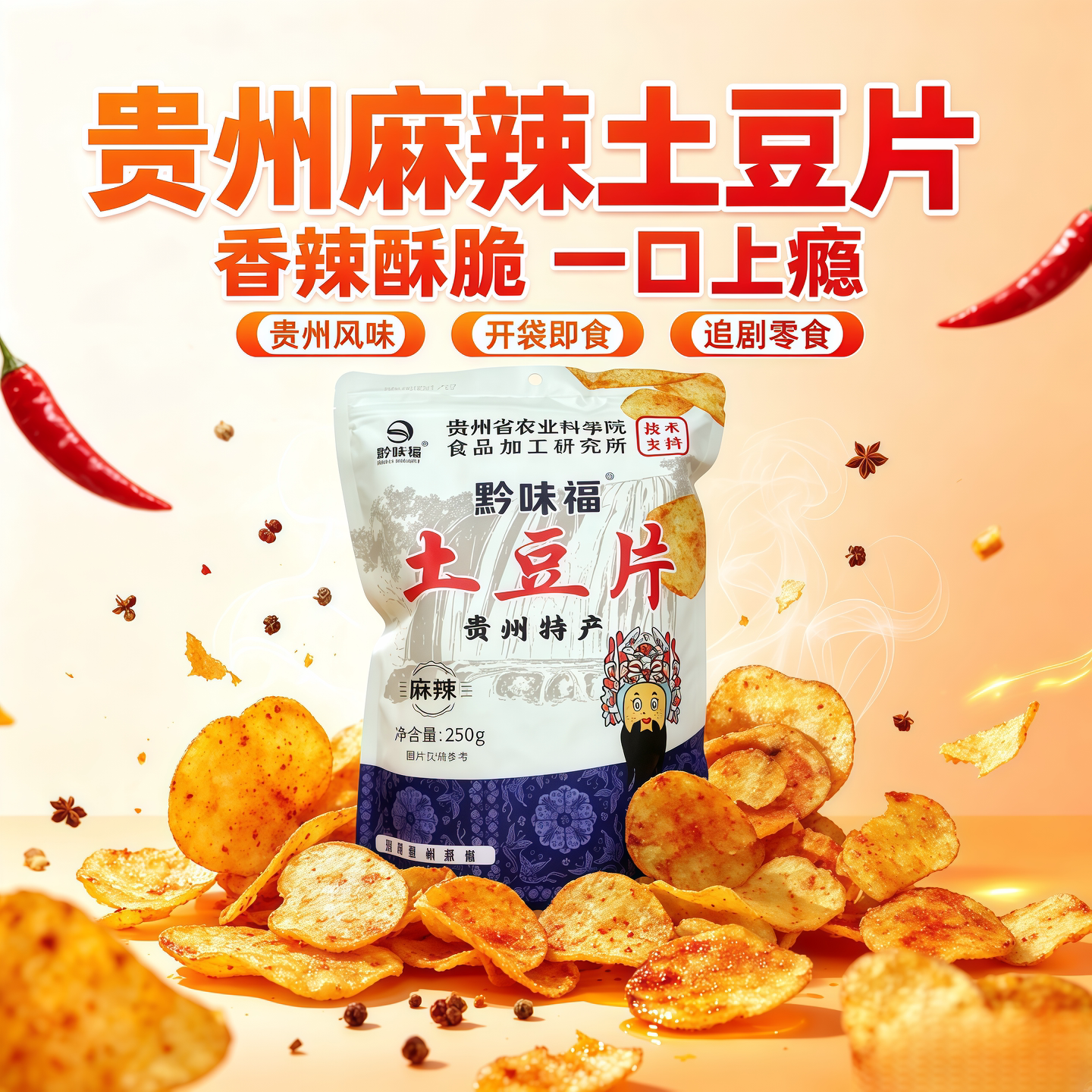 黔味福贵州麻辣土豆片