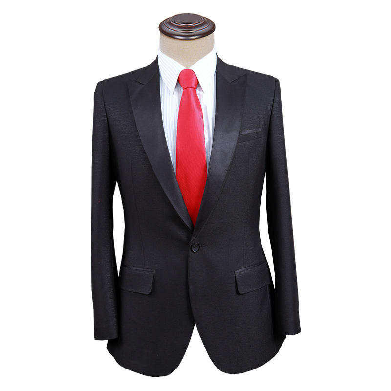 2025年春季男士西装时尚休闲修身商务正装外套结婚礼服演出服定制