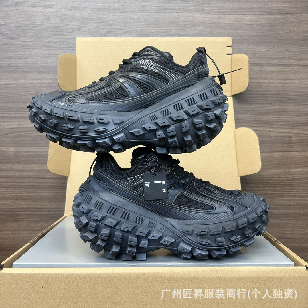 高定版巴黎新款轮胎老爹鞋厚底增高 走秀休闲做旧男女同款鞋