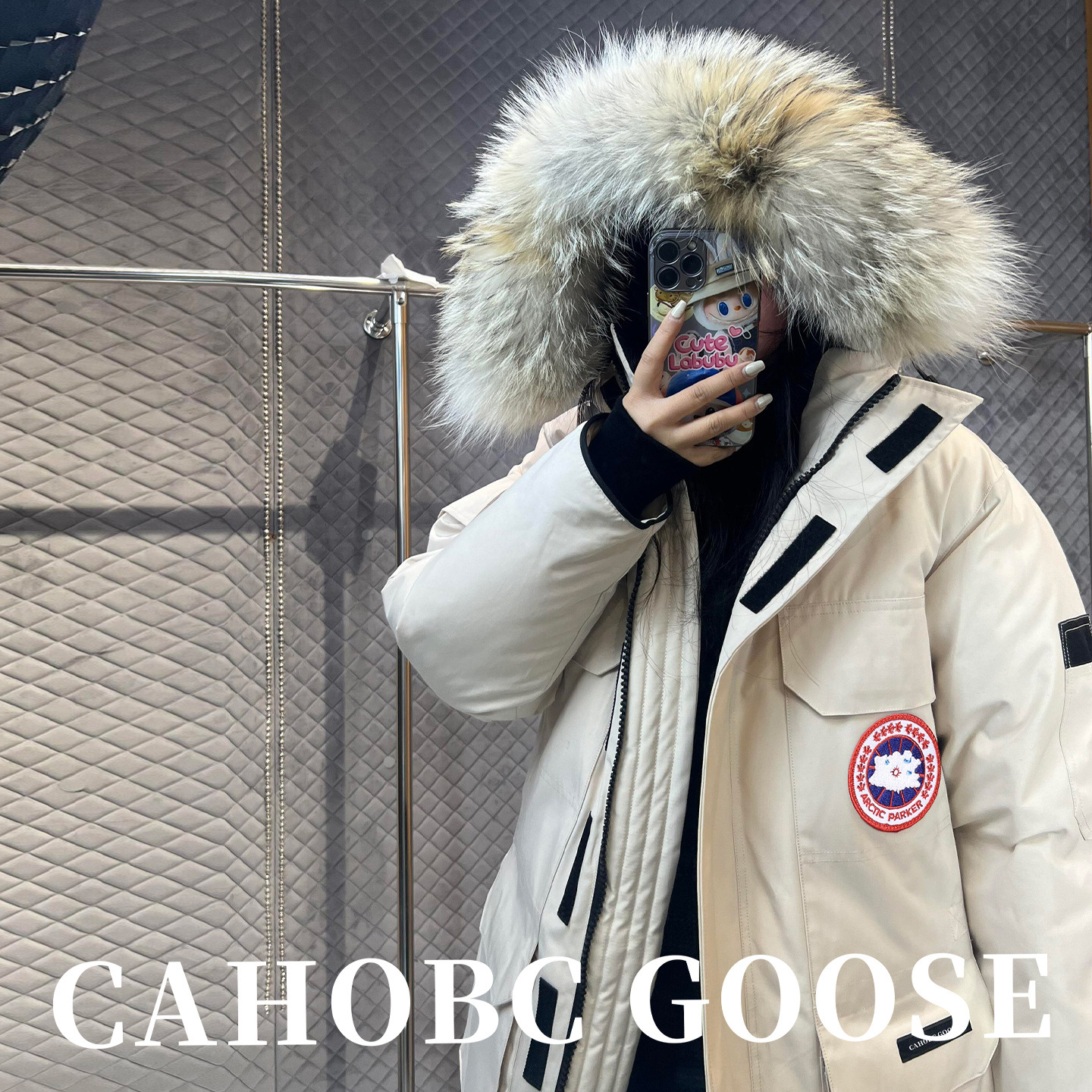 大鹅羽绒服男士2025新款08远征中长款派克服情侣冬季加厚保暖外套