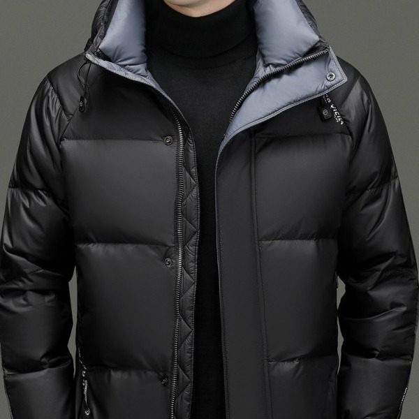 2024冬季男士短款【鹅绒服】连帽羽绒服宽松保暖加厚外套男夹克
