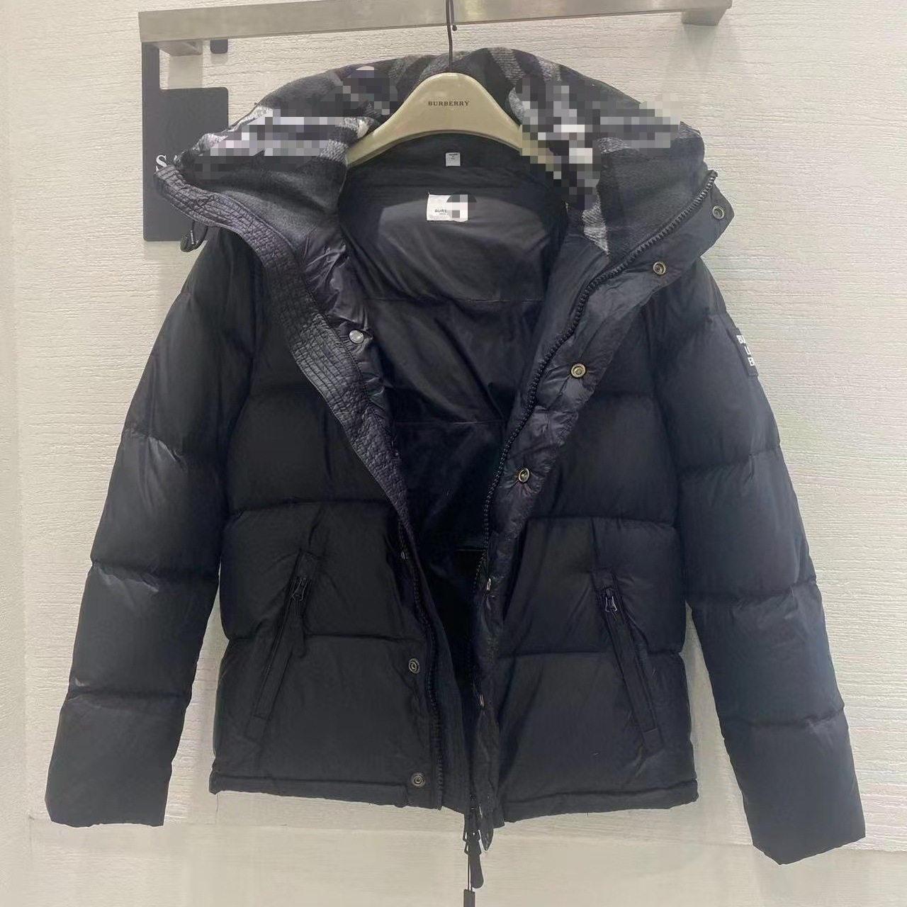 高版本B家天花板羽绒服外套可拆卸背心款男款拼接连帽夹