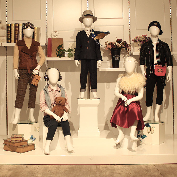 服装模特道具 全身男女小孩模特 儿童模特架组合橱窗 展示架 假人