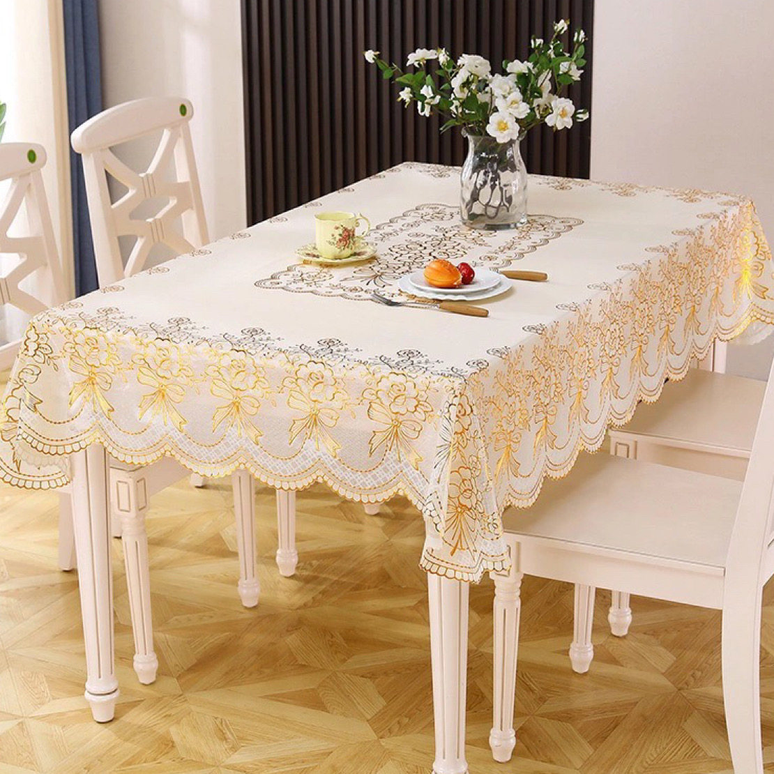 桌布防水防烫防油免洗pvc家用餐桌布茶几布长方形台布烫金工艺,居家布艺,桌布,淘宝优惠券,粉丝福利购,淘宝优惠卷