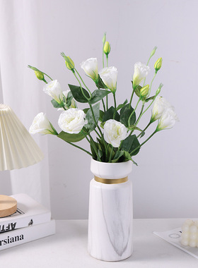 仿真花 桔梗花 高档轻奢北欧家居客厅软装饰工程婚庆摆件造景