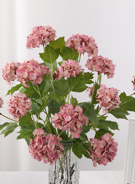 仿真花 雪球绣球 手感保湿家居客厅餐桌软装工程婚庆摆件布景