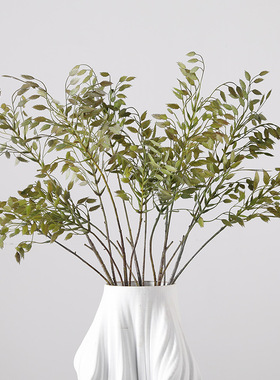 仿真叶长枝燕麦草假绿植商场装饰造景摆件拍摄道具家居样板间
