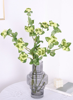 仿真花 雪球 带果绣球家居客厅餐桌软装饰工程婚庆摆件布景假花