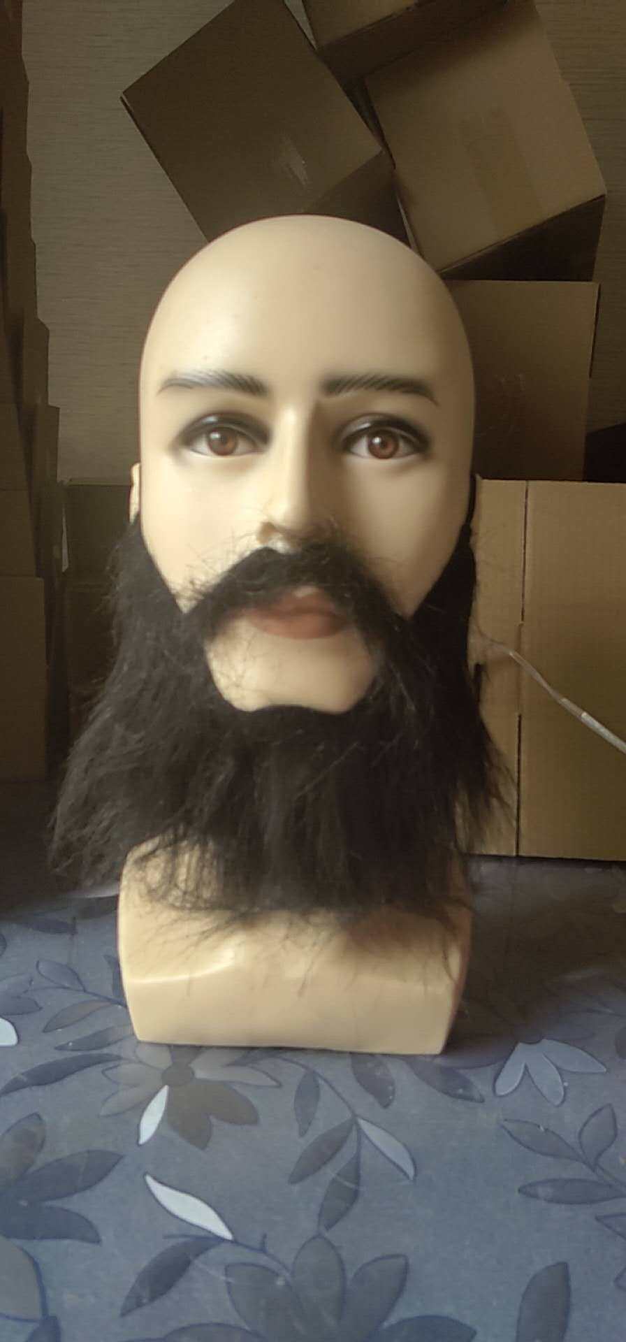 表演道具表演用胡须眉毛假胡子男士搞笑胡子大白胡须白眉毛套装