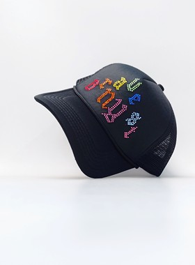 Bravest Studios NY Bling Trucker Hat纽约街头潮牌NY亮钻货车帽