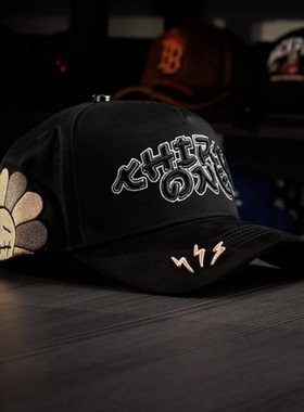 Thirtyone Hats Murakami 致敬村上隆恶搞菊花重工刺绣棒球帽弯