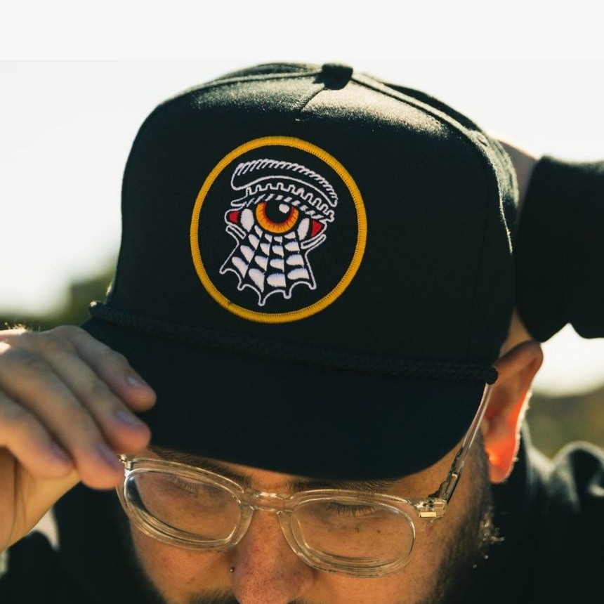 Eye Web Snapback加拿大街头潮牌平檐棒球帽全视之眼嘻哈帽大头围