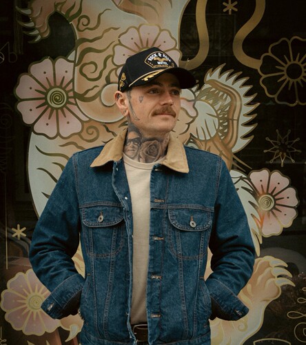 Rock & Rose  Gold Captain’s Trucker Cap英国纹身机车复古网帽