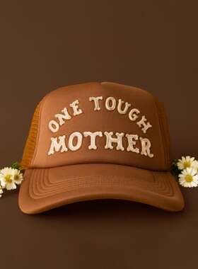 One Tough Mother Trucker Hat坚强的妈妈圣地亚哥美式复古卡车帽