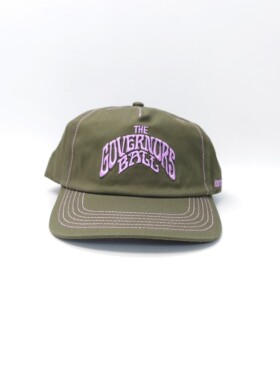 Governors NYC Dad Hat 美国纽约音乐节复古苔绿色老爹帽拼色刺绣