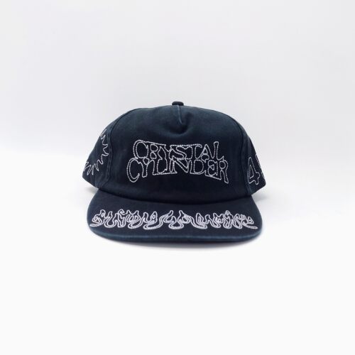 Crystal Cylinder Skitz Energy Snapback潮牌水洗做旧火焰棒球帽