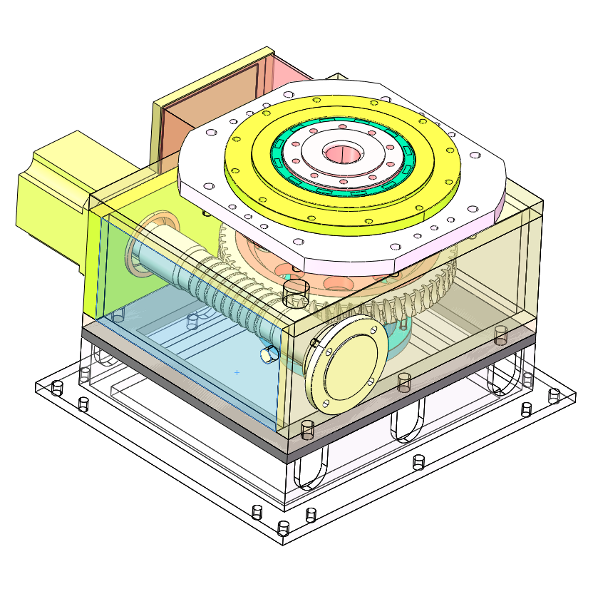 机器人底座设计3d图纸xt格式设计参考资料机械手固定座【394】