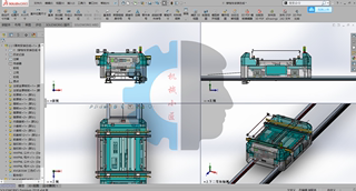 RGV有轨穿梭车图纸3D 电商仓储物流自动化设备研发设计 轨道小车