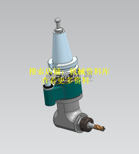 动力侧铣刀头3D图纸UG格式prt档整体零件图模型机床附件【180】