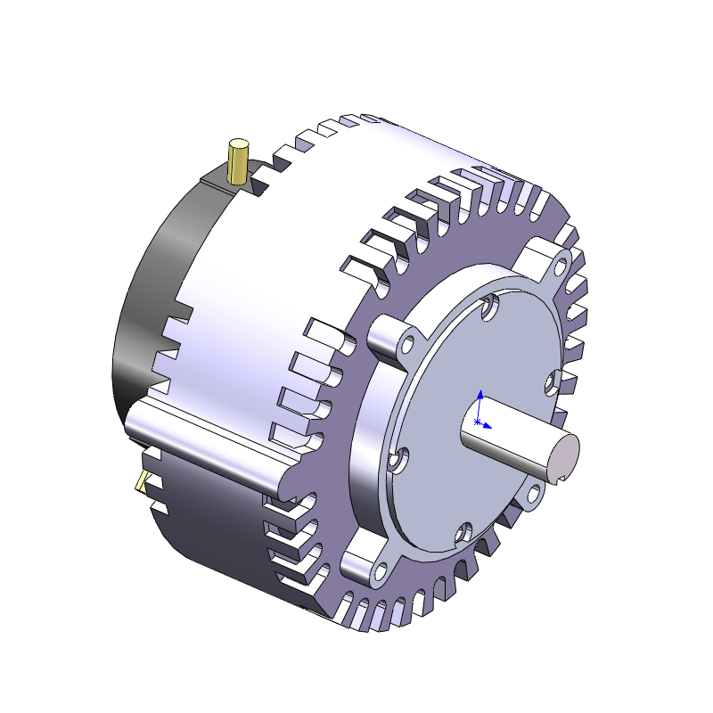 一款特殊创意造型电机3D零件图图纸UG6.0模型含step格式【617】
