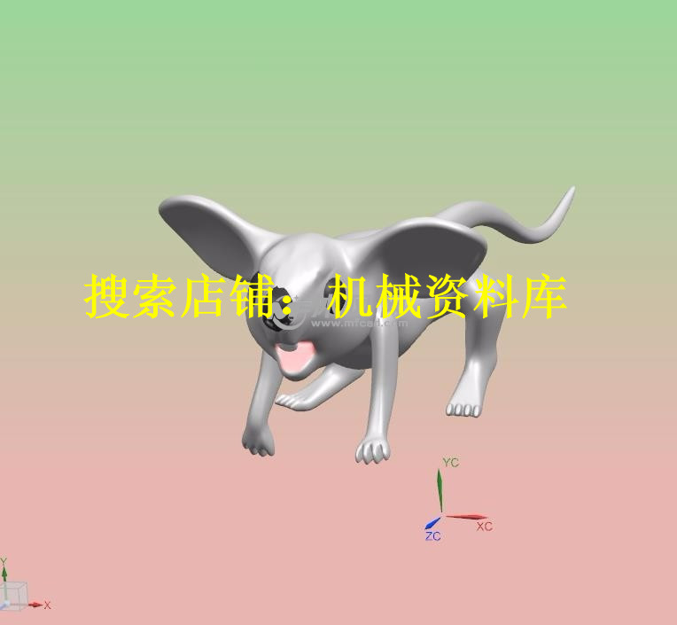 动漫卡通老鼠 UG模型3D图纸档附step格式素材设计参考资料【19】