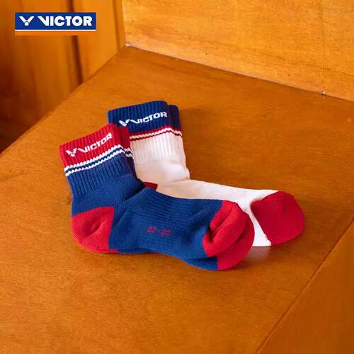 VICTOR胜利中筒加厚毛巾底袜