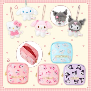 KITTY 奶油胸针挂件 多巴胺格纹 正品 日本三丽鸥 现货 Sanrio