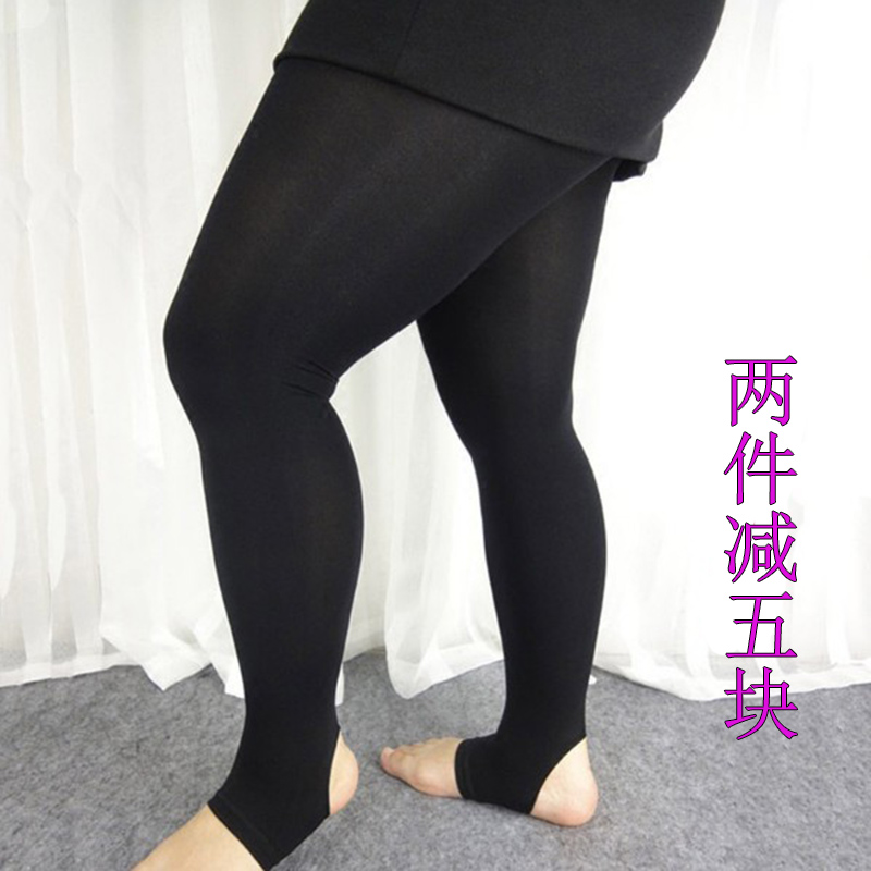 春女士双面加裆特大码中厚连裤袜