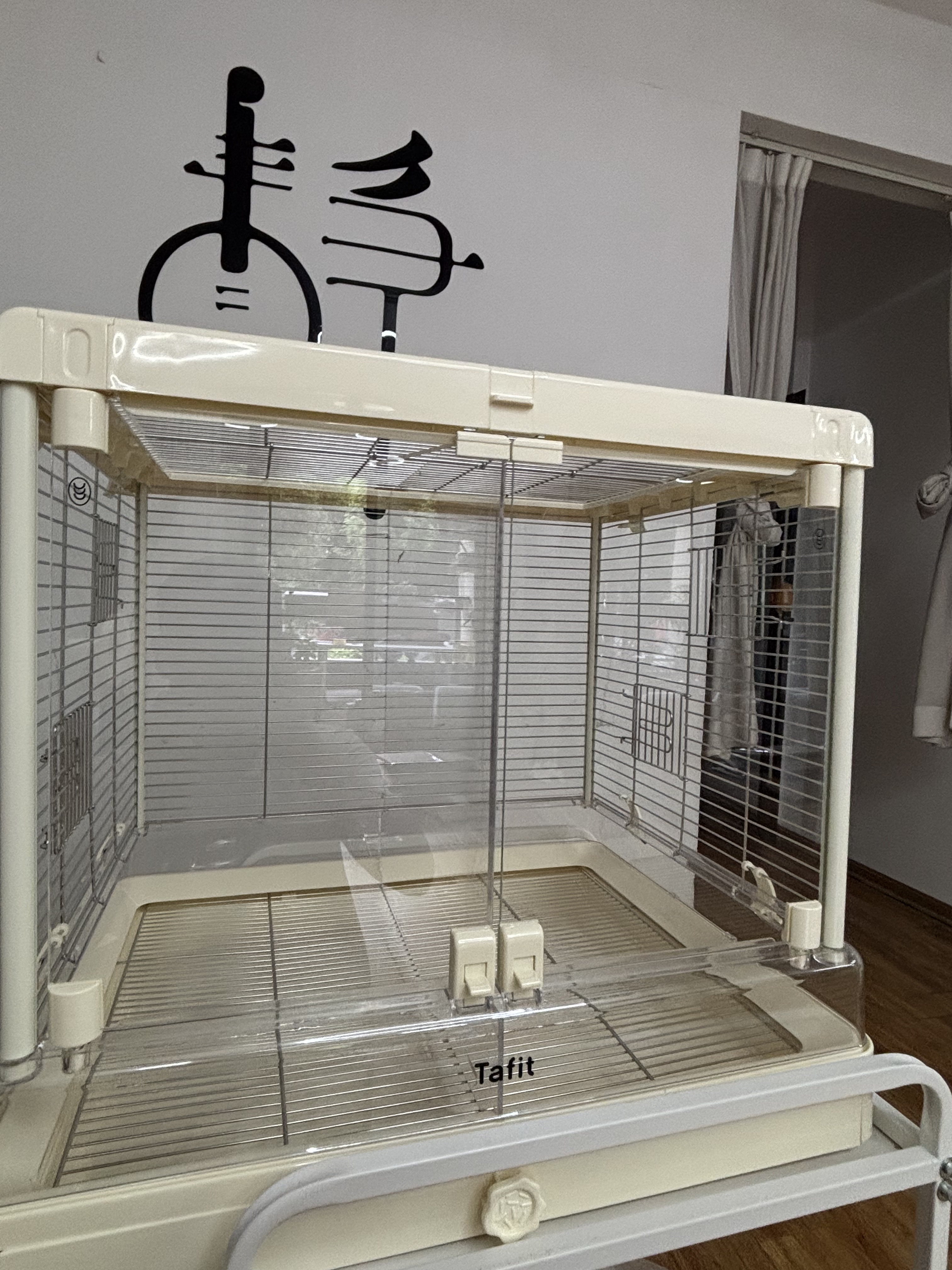 它适T50/t62鸟笼专用隔断透明防打架咬伤无孔隔离板隔板防摔加厚4图片