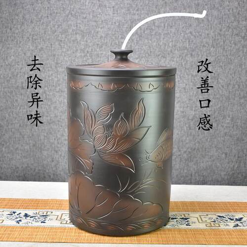 云南建水紫陶储水桶大容量