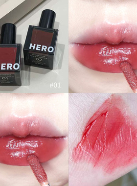 好清透~波流镜面唇釉水光黑色半透小方瓶显白日常口红学生党平价