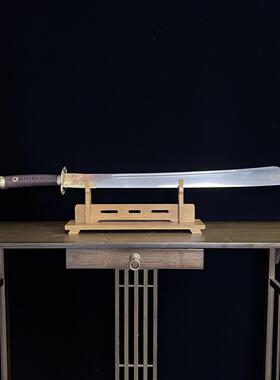 【福禄寿牛尾刀】葫芦首百炼钢一体成型长款雁翅刀冷兵器未开刃