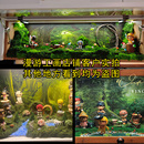 宝可梦森林圣诞手办展示柜盲盒造景背景海报壁纸贴纸