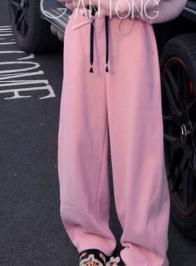 Gyantong郭彦彤私服冬季撞色加绒轻弯刀裤保暖时尚休闲显瘦KZ116