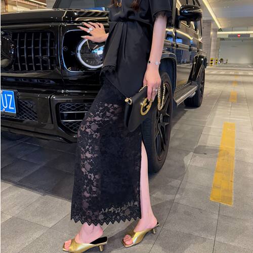 裙子长群半身群拼接气质显瘦夏季