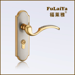 包邮 五折 轻奢室内房门机械全锌合金特制单舌门锁 福莱雅现代美式