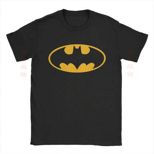 复古动漫卡通batmans蝙蝠侠印花圆领t恤短袖美式哥特小众男女上衣