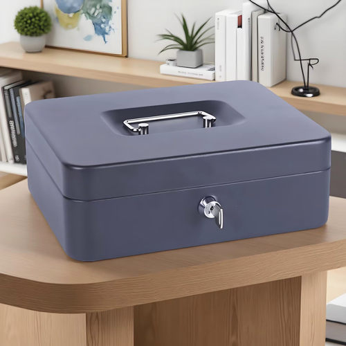 防盗密码铁皮收纳盒带锁的小箱子