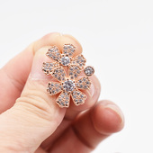 简约项链小太阳花固定卡扣夹扣配件 时尚 DIY长款 珍珠毛衣链夹扣子