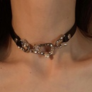 异形链条choker 皮质颈链锁骨链甜酷暗黑风项链小众设计感 短款