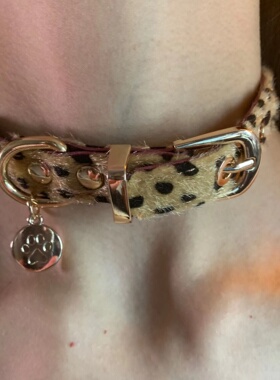 咖色马毛choker颈链女亚文化甜酷