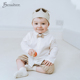 benzdeer韩国26春夏婴幼儿童百天男宝宝周岁礼服长袖 领结棉衬衫