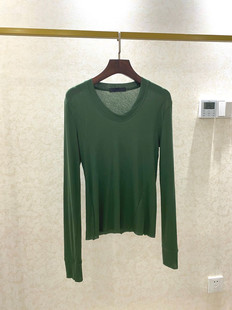 T恤女 王牌T恤 半球领显瘦长袖 百搭款 Z08058 40S单股弹力砂洗棉