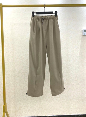 PENNYPENG追上秋风自由 裤脚收口 个性帅气两色休闲宽腿裤 N10004