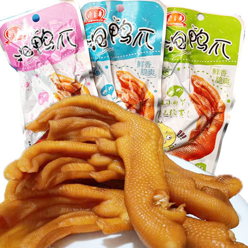 卤至尊泡鸭爪福建特产永定土楼