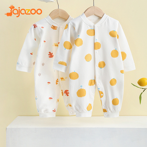婴儿连体衣秋冬季纯棉新生儿衣服婴幼儿打底内衣宝宝爬服睡衣秋装
