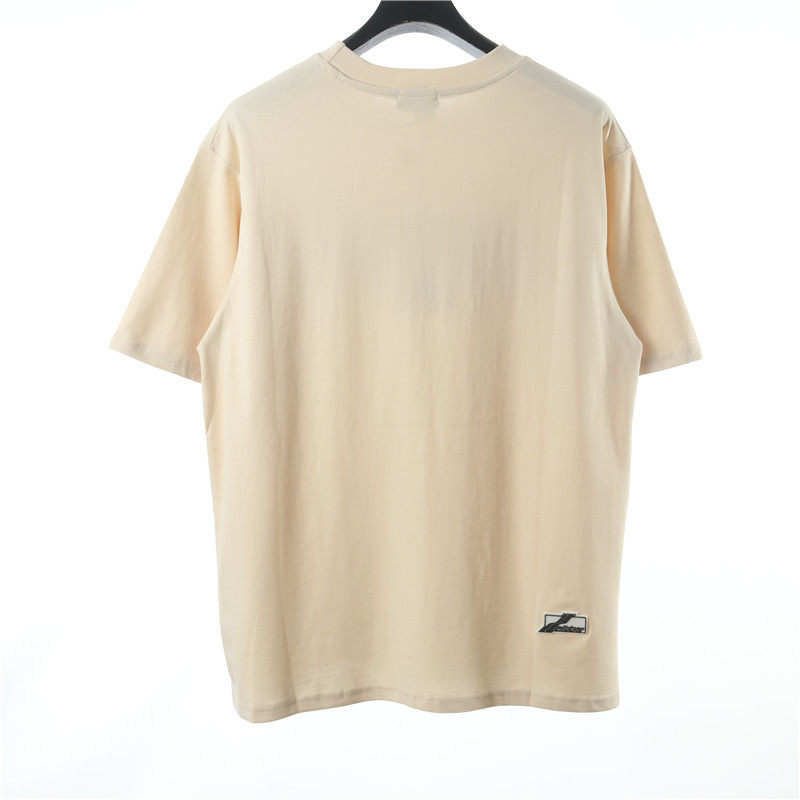 WELL CANDY 시리즈 형광 문자 프린트 티셔츠 여름 캐주얼 커플을위한 다목적 반팔 탑