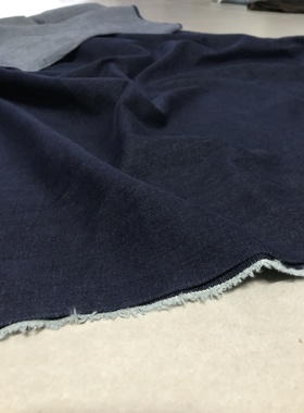 金佳牛仔布料藏蓝色中弹薄款意大利土耳其进口高端水洗牛仔布料